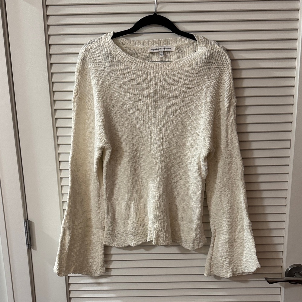 Cupcakes & Cashmere Ivory Knit Sweater